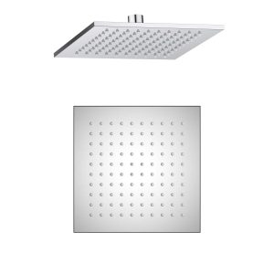 200mm Classic 8mm Thick Square Stainless Steel Rain Showerhead — TWG-HS-010