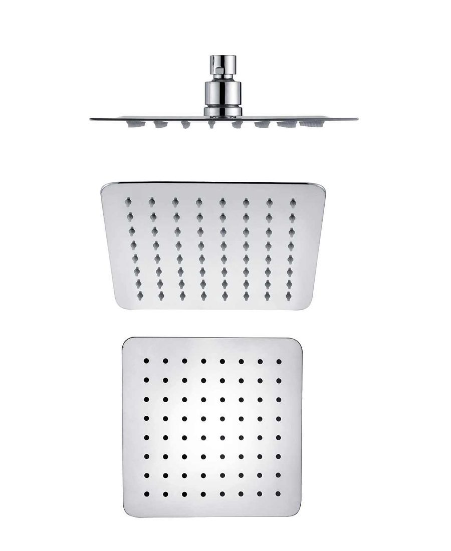 200mm Ultra-Thin Square Stainless Steel Rain Showerhead — TWG-HS-001