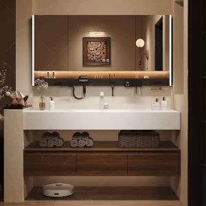 217 Full-Panel Mirror bathroom vanity set — TWG-VN-015