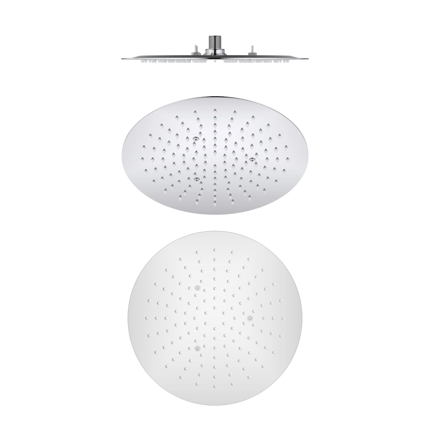 300 mm Round Flush-Mounted Stainless Steel Ceiling Rain Shower — TWG-HS-017
