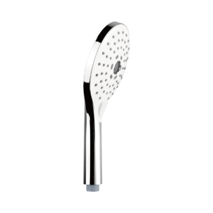 3jet 130mm round white face push button hand shower — TWG-HS-052