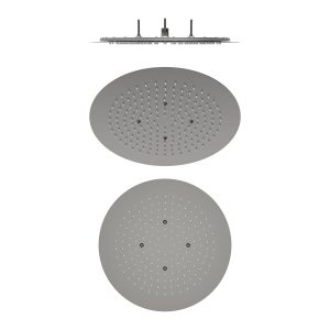400mm Flush-Mount Round Ceiling Rainfall Showerhead with 3-Tier Reinforced Structure — TWG-HS-021