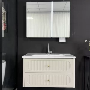 602 Solid Eucalyptus Wood bathroom vanity set — TWG-VN-036