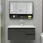 A20 Semi-Enclosed Mirror bathroom vanity set — TWG-VN-070