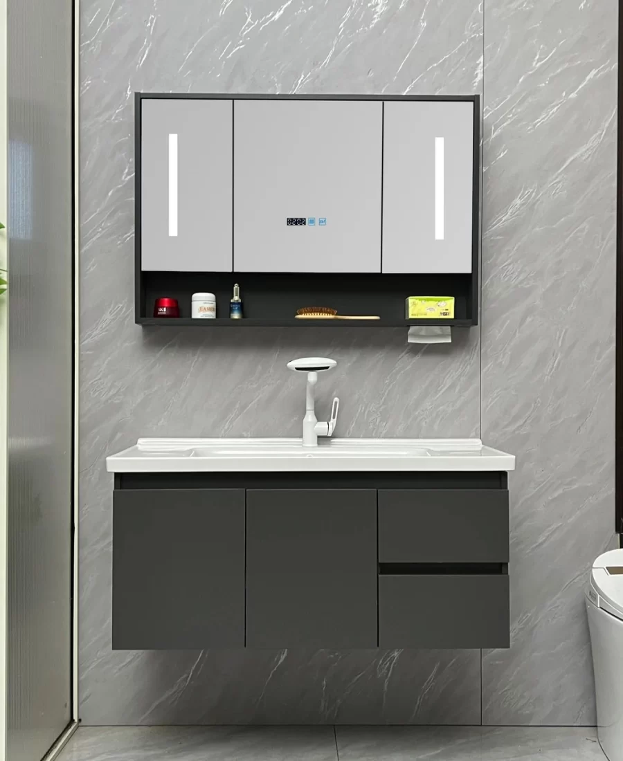 A20 Semi-Enclosed Mirror bathroom vanity set — TWG-VN-070