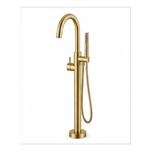 Brushed Gold Freestanding Tub Filler product image