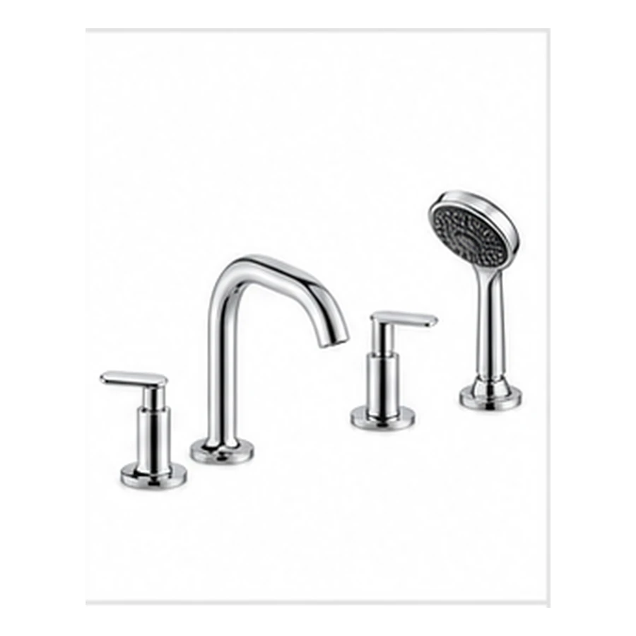 Chrome Deck-Mounted Tub Set product image
