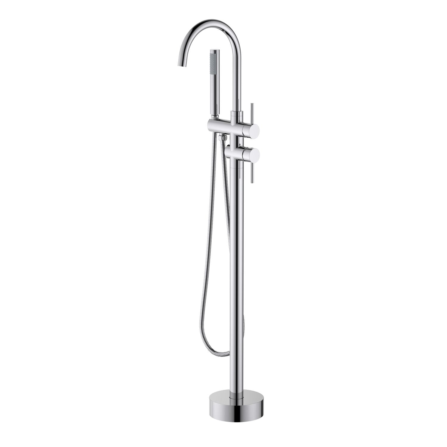 Circular Floor mounted bathtub mixer — TWG-TF-006