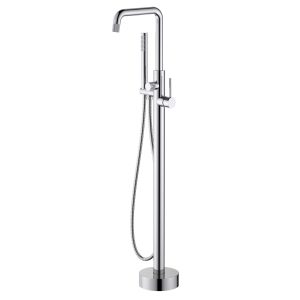 Circular Knurled handle Freestanding Bathtub Faucet — TWG-TF-025