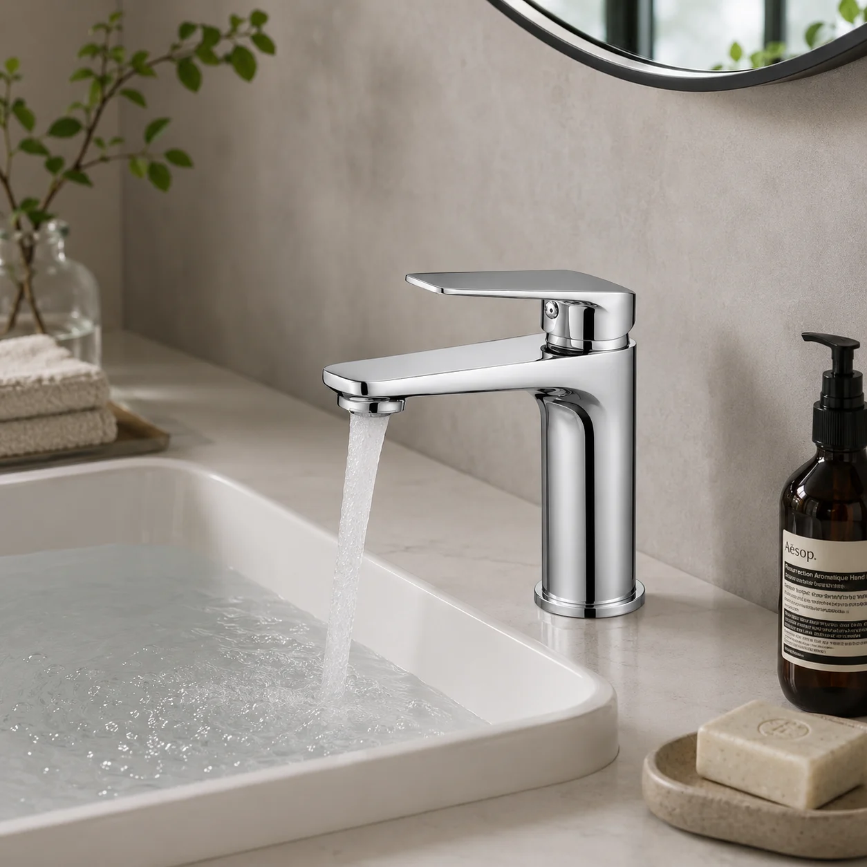 Compact Single Handle Bathroom Faucet — TWG-BF-022