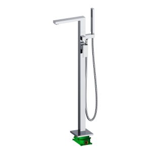Cube Floor mounted tub faucet with concealed box installation — TWG-TF-026