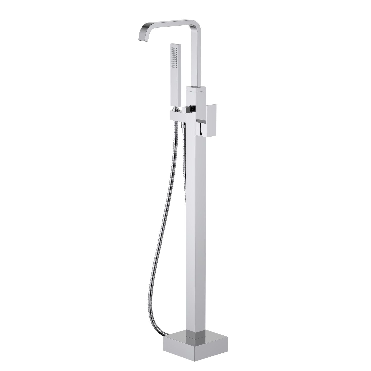 Cube Freestanding Tub Faucet with waterfall spout — TWG-TF-017