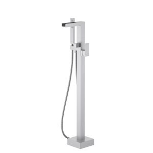 Cube Freestanding Tub Filler with Casting waterfall Spout — TWG-TF-035