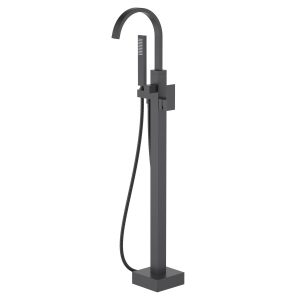 Cube Single Handle Floor Mounted Freestanding Tub Filler — TWG-TF-036