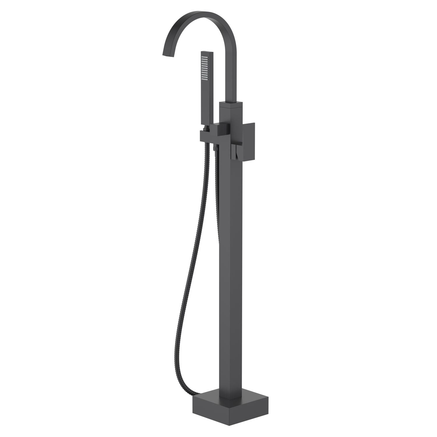 Cube Single Handle Floor Mounted Freestanding Tub Filler — TWG-TF-036