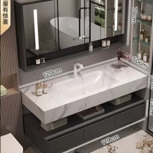 D36 Moon Full Mirror bathroom vanity set — TWG-VN-011