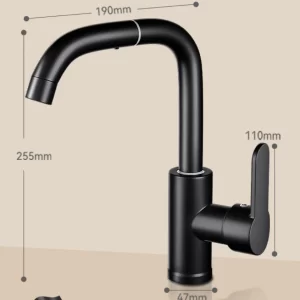 Dual-Use Bathroom and Kitchen Faucet - model TWG-QT-BF-005