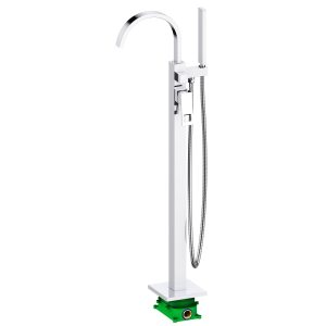 Hollow Square Freestanding Bathtub mixer High-arc spout — TWG-TF-021