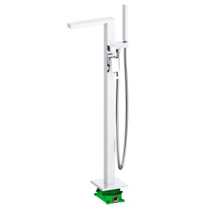 Hollow Square Freestanding Bathtub mixer with installation box — TWG-TF-022