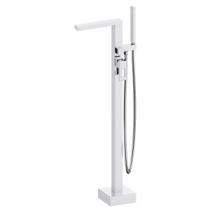 Hollow Square Freestanding Brass Tub Faucet with — TWG-TF-023