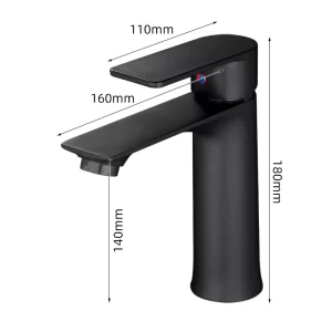 Hot and Cold Bathroom Basin Faucet - model TWG-QT-BF-001