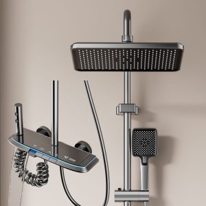 Luxurious Multi-Function Digital LED Shower System with Shelf – B2B — TWG-SS-045