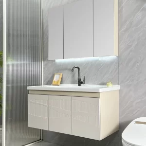 M15 Semi-Enclosed Mirror bathroom vanity set — TWG-VN-033