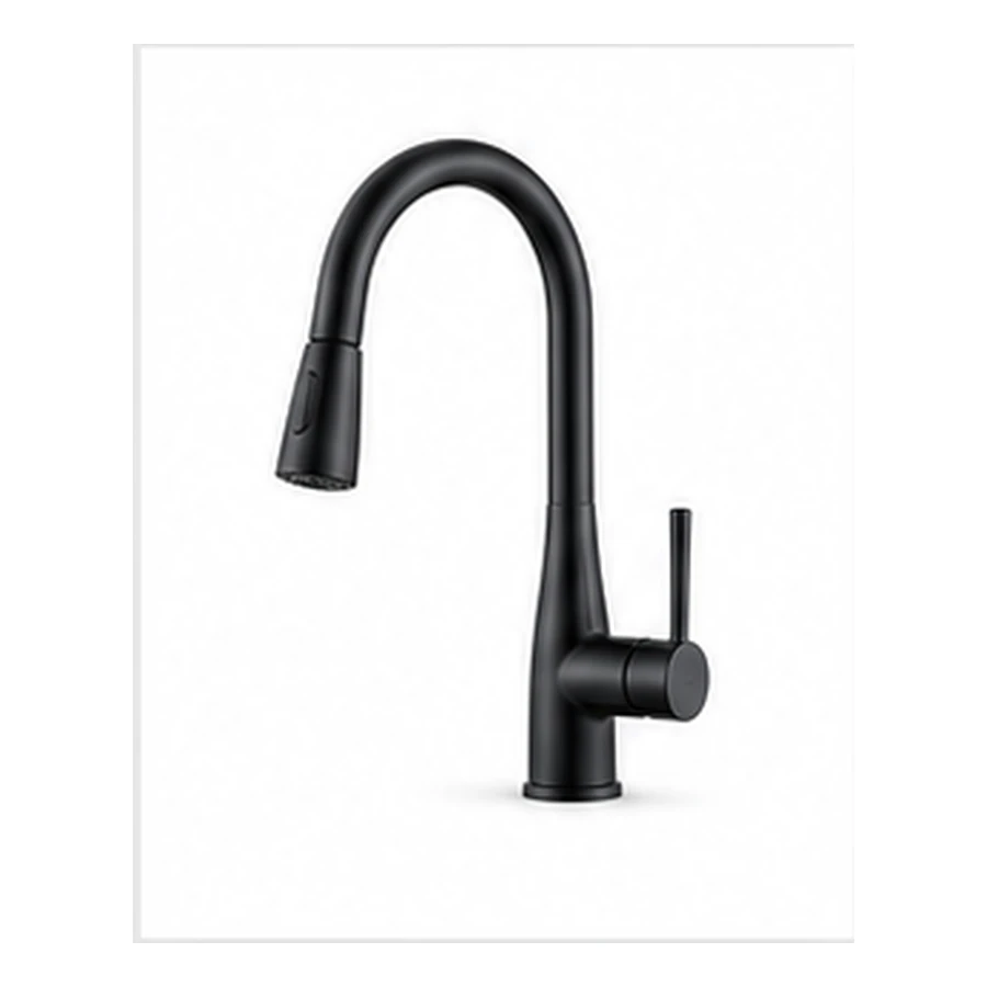 Matte Black Pull-Down Kitchen Faucet product image