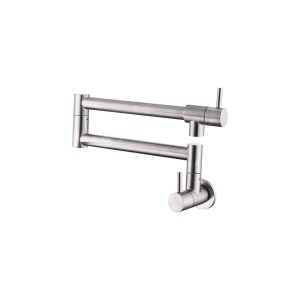 Modern Brushed Nickel Wall Mount Pot Filler Faucet — TWG-KF-039