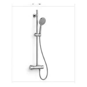 Slim Apartment Shower Rail System product image