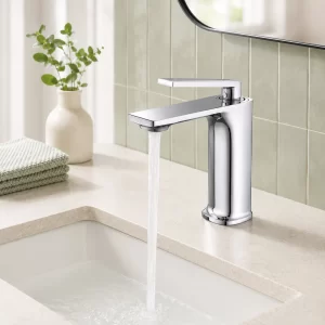 Slim Flat Spout Bathroom Faucet — TWG-BF-017