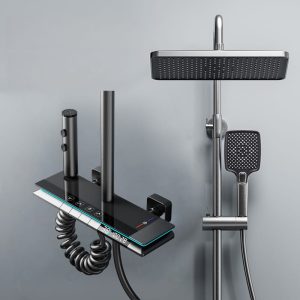 Smart Digital Thermostatic Shower System Gun Grey | Wholesale B2B — TWG-SS-013