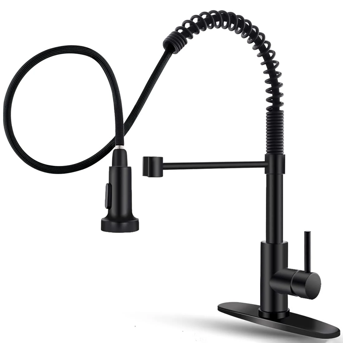 Spring Pull-Out Kitchen Faucet - model TWG-QT-KF-003