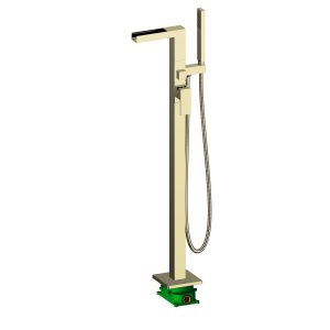 Waterfall Freestanding floor mounted bathtub faucet with installation box — TWG-TF-039