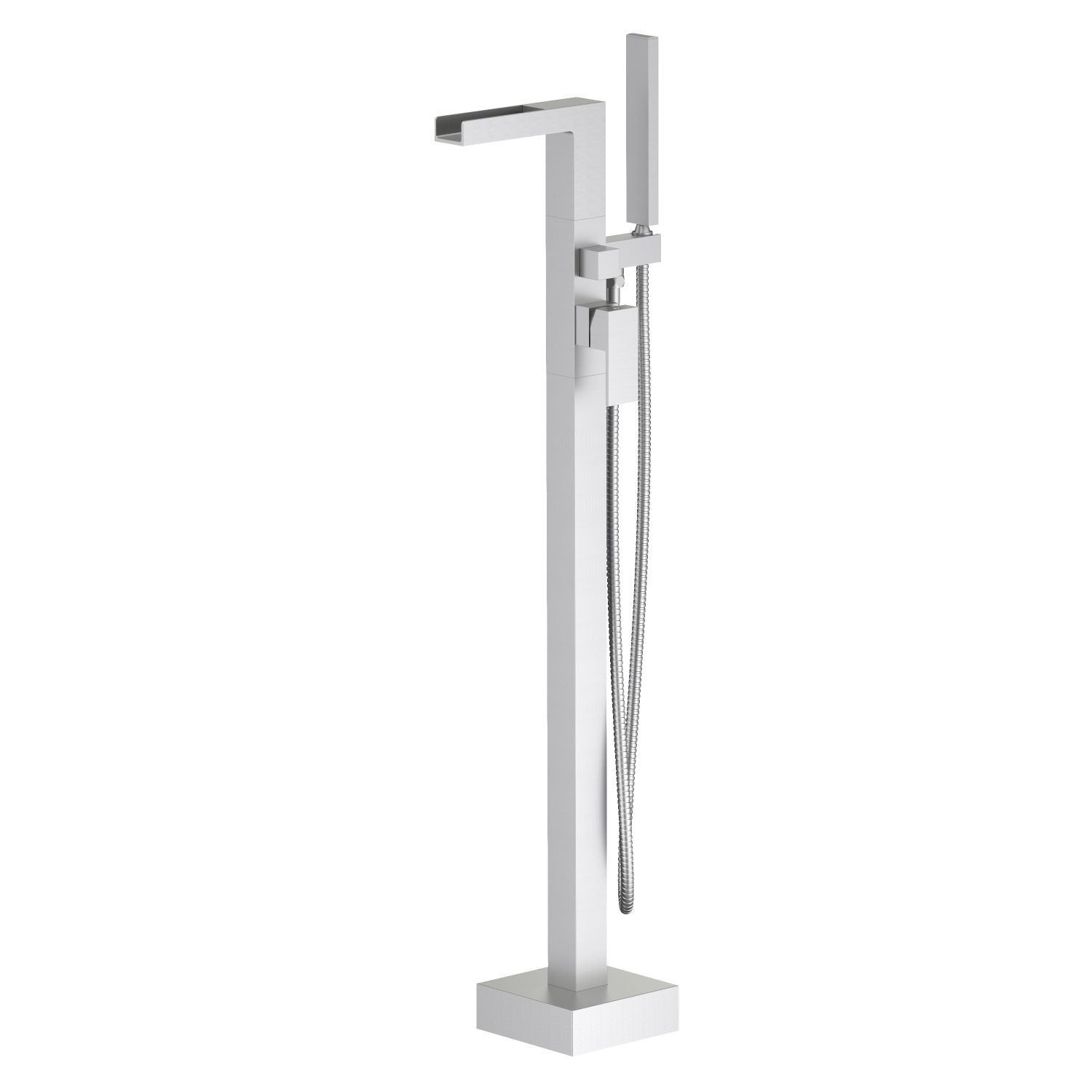 Waterfall Freestanding Tub Filler With one way Hand Shower — TWG-TF-040