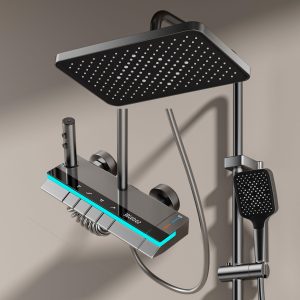 Wholesale LED Digital Rainfall Shower Panel – Aluminum Alloy — TWG-SS-062