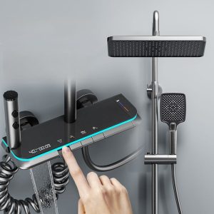 Wholesale LED Digital Rainfall Shower System – Aluminum Alloy — TWG-SS-061